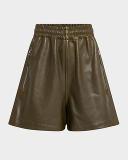 Leather Combat Shorts