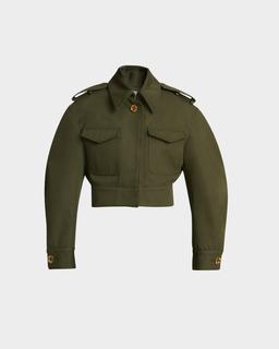 Cocoon Cropped Utility Jacket