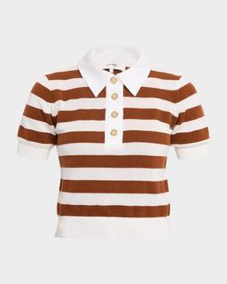 The Bold Stripe Polo Sweater
