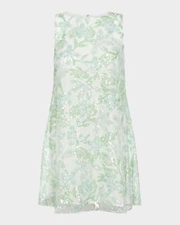 Jonah Sequined Floral Mini Dress