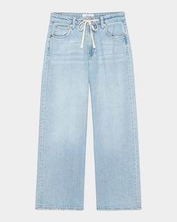 Angeleno Drawstring Wide-Leg Jeans