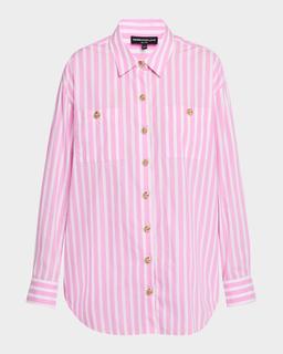 Meggy Long-Sleeve Poplin Shirt