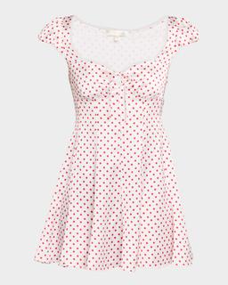 Avine Polka-Dot Mini Dress