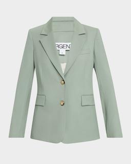 Two-Button Seasonless Wool Blazer