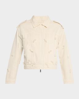 Floral Denim Jacket