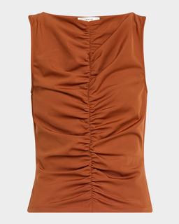 The Ruched Sleeveless Top