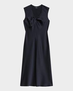 Twisted Scoop-Neck Dress