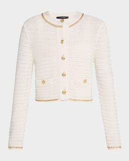 Cecilia Textured Cotton Knit Jacket