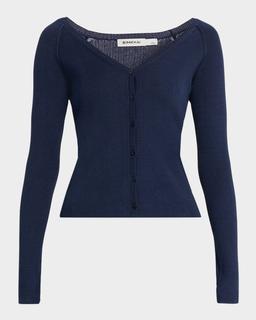 Darlene Silk-Cashmere Cardigan