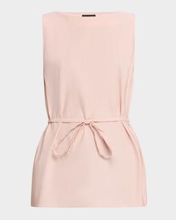 Holland Sleeveless Linen Tunic Top