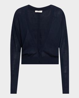 Refined Essentials I Wool-Cotton Knit Cardigan