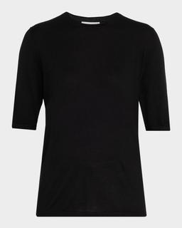 Brunner Short-Sleeve Cashmere-Silk T-Shirt