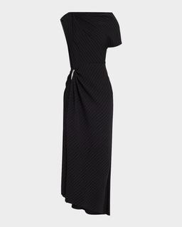 The Lowery Asymmetric Draped Dress