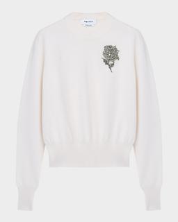 Crystal Rose Wool Sweater
