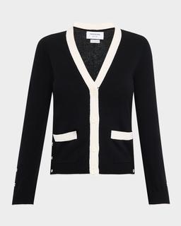 V-Neck Cardigan in Cashmere