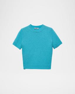 Short Sleeve Cashmere Sweater