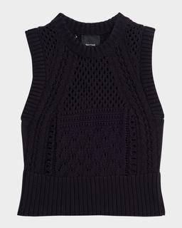 Crochet Crewneck Vest