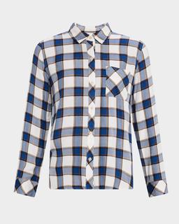 Hunter Plaid Button-Front Shirt