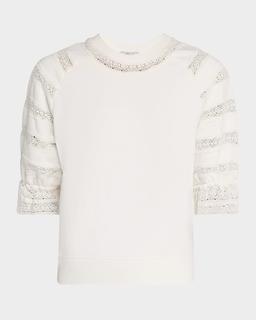 Aggy Puff-Sleeve Sweatshirt