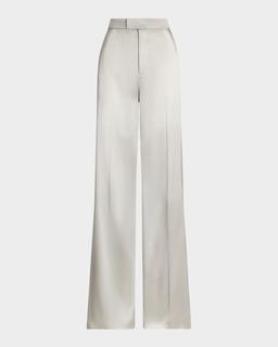Parson Satin Wide-Leg Pants