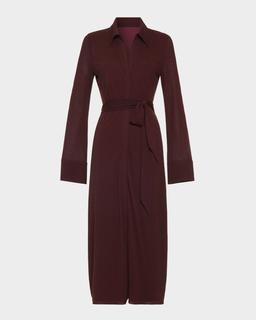 Lydia Belted Midi Shirtdress