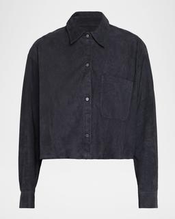 Little Big Joe Suede Button-Front Shirt