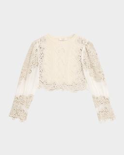 Vania Lace Combo Sweater