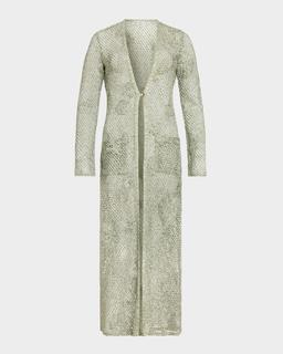 Liana Crochet-Knit Duster