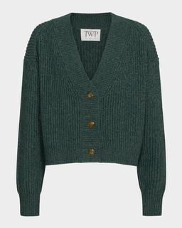 Cropped Cashmere Cardigan