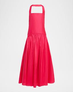 Chandler Drop-Waist Halter Maxi Dress