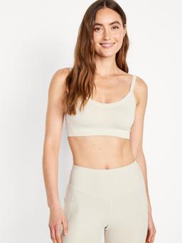 Light Support Fluid Seamless Ribbed Sports Bra