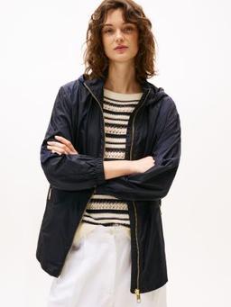 Water-Repellent Hooded Windbreaker