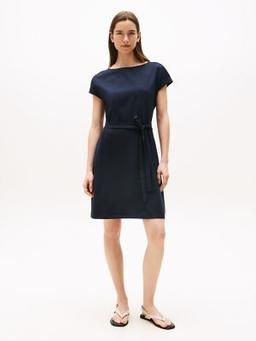 Belted Stretch T-Shirt Dress