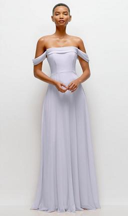 Off-the-Shoulder Draped Neckline Maxi Dress