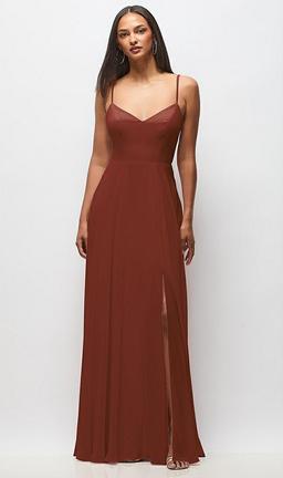 Tie-Back Cutout Maxi Dress with Front Slit