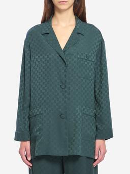 GG jacquard silk shirt