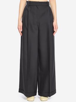 Wool and silk trousers