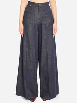 Jeans wide leg in denim