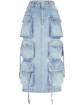 Cargo midi skirt