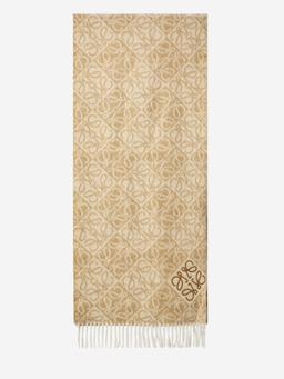 Anagram scarf in wool and cashmere