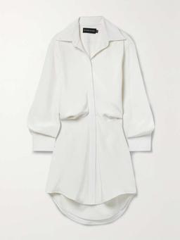 The Vera silk-crepe mini shirt dress