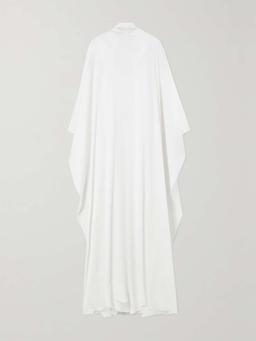 Crinkled-voile maxi dress