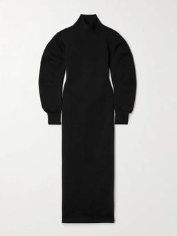 Storm wool-blend turtleneck midi dress