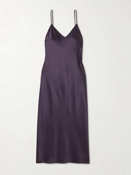 Clea silk-satin midi dress