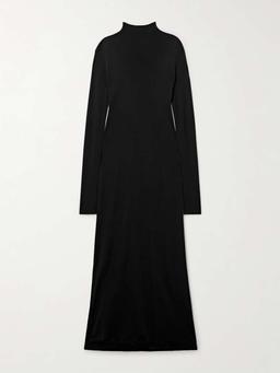 Norla jersey turtleneck gown