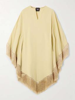 Gloria fringed crepe blouse