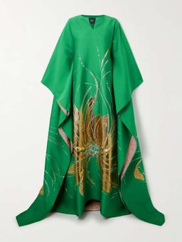 Iman metallic jacquard kaftan