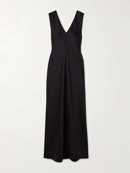 Barb satin maxi dress