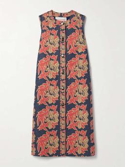 Après L'Hiver cotton-blend jacquard midi dress