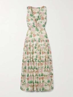 Antheia Dragonfly cotton-voile maxi dress